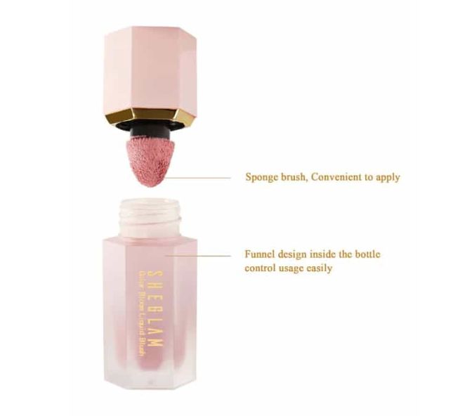 She Glam Sheglam Color Bloom Liquid Blush in Shade Love Cake 5.2 ml Natural Flush & Long-Lasting Glow