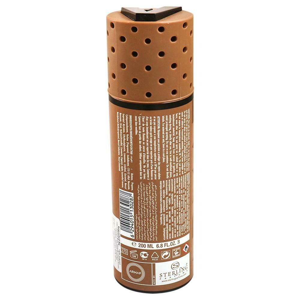Armaf Magnum Pour Homme Walnut Perfume Body Spray 200ml Masculine Warm & Woody Fragrance
