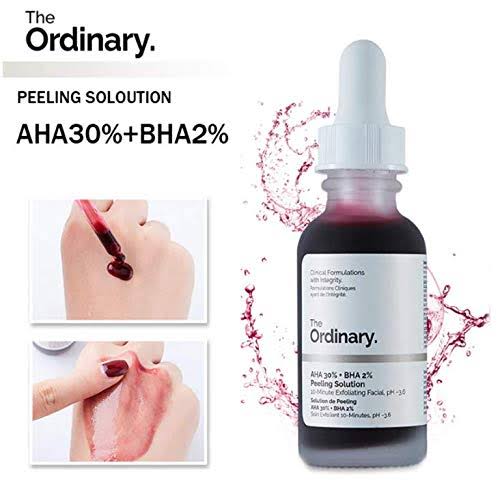 The Ordinary AHA 30% + BHA 2% Peeling Solution 30 ml Exfoliating & Brightening Treatment (K Beauty)