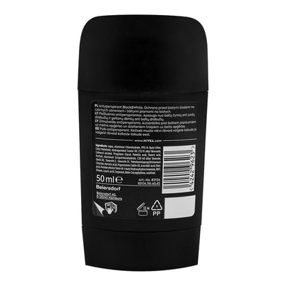 Nivea Men Black & White Invisible Original 72H Deodorant Stick Anti-Perspirant 50ml