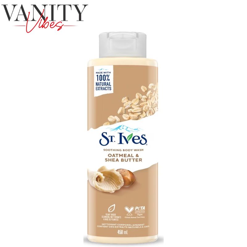 St Ives Soothing Body Wash Oatmeal & Shea Butter 450ml Moisturizing & Gentle Care