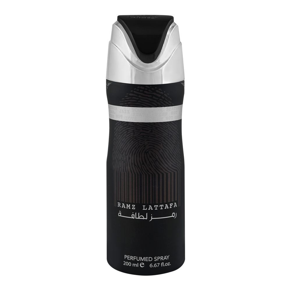 Lattafa Ramz Silver Body Spray 200ml – Long Lasting Unisex Fresh Fragrance & Protection