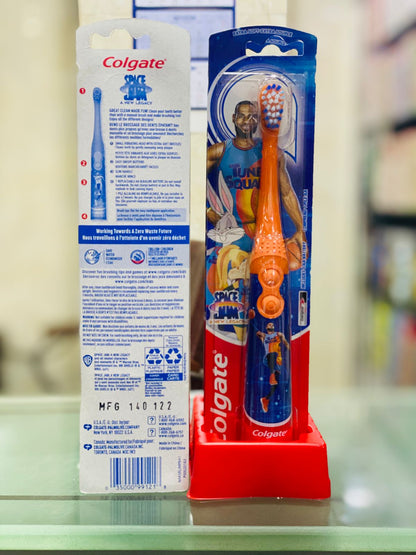 Colgate Kids Space Jam Battery Toothbrush – Includes 1 AA Battery, Fun & Effective Cleaning for Kids