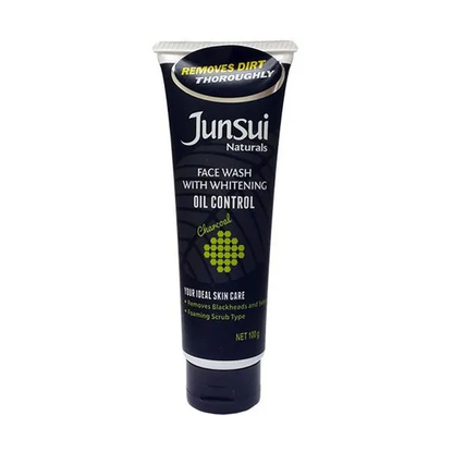 Junsui Naturals Oil Control Whitening Face Wash 100g – Deep Cleansing Facial Cleanser for Oil Control, Acne Prevention & Brig