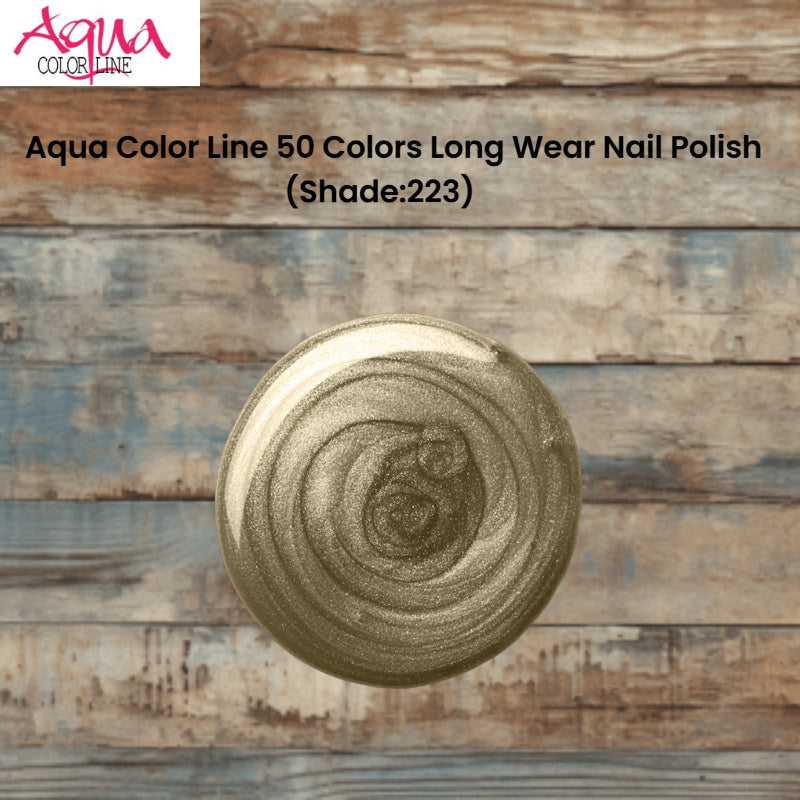 Aqua Color Line 50 Colors Long Wear Nail Polish (Shade:223)