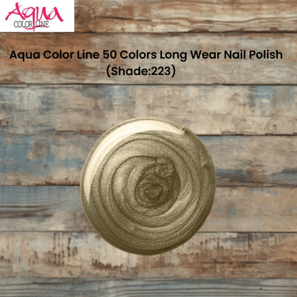 Aqua Color Line 50 Colors Long Wear Nail Polish (Shade:223)