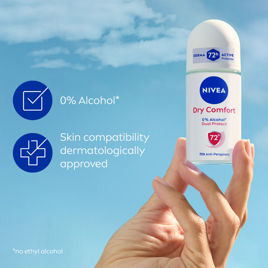Nivea Dry Comfort 72H Active Deodorant Roll-On 50ml