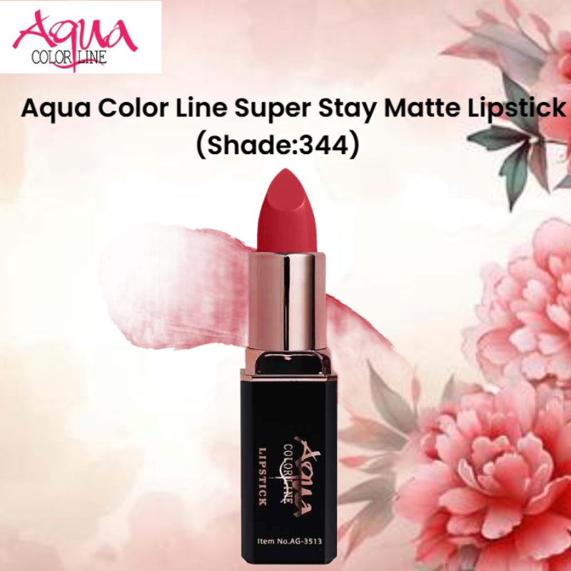 Aqua Color Line Super Stay Matte Lipstick (Shade:344)