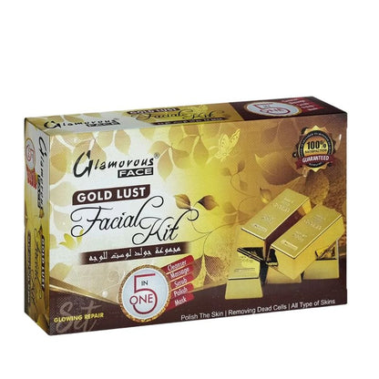 Glamorous Face 5 In 1 Gold Lust Facial Kit