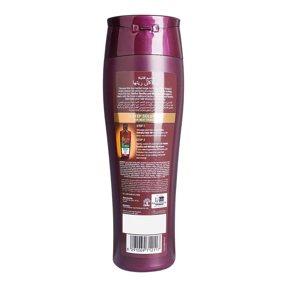 Vatika Reetha & Shikakai Silky Shine Shampoo 185ml