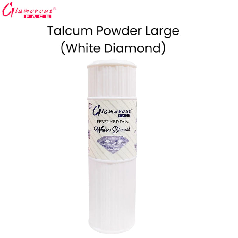 Glamorous Face Talcum Powder Large (White Diamond)