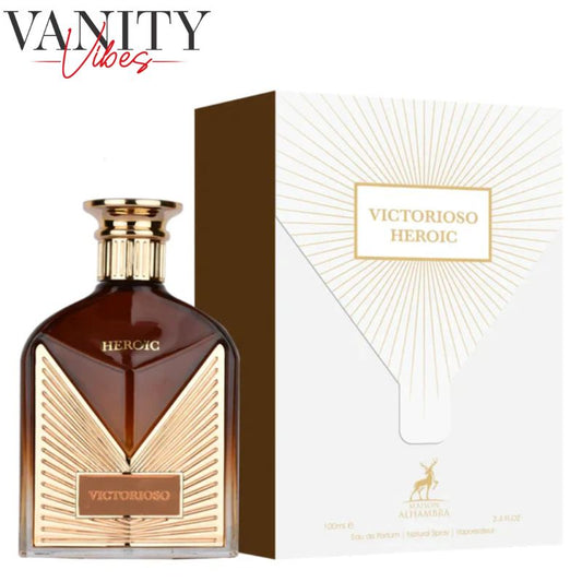 Victorioso Heroic Eau De Parfum by Maison Alhambra 100ml Long-Lasting Powerful & Masculine Fragrance