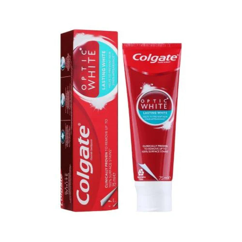 Colgate Optic White Lasting White Toothpaste 75ml Brightening & Stain-Fighting Formula
