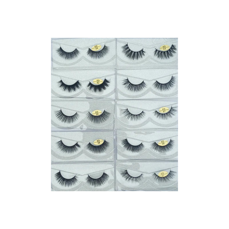 Glamorous Face 12D Mink Hair Eyelashes 10 Pieces (GF 8068)