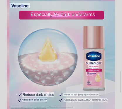 Vaseline Glutaglow Ampoule Serum Deodorant Ultra Bright 48h Protection 45ml