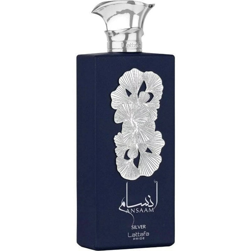 Lattafa Pride Ansaam Silver Eau de Parfum 100ml - Long Lasting Luxury Arabic Fragrance for Men