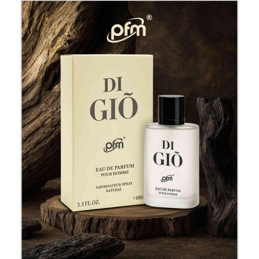 Di Gio PFM Pour Homme Eau de Parfum 100ml - Long Lasting Fresh Aquatic Woody Fragrance Perfume for Men Elegant Daily Wear Sce