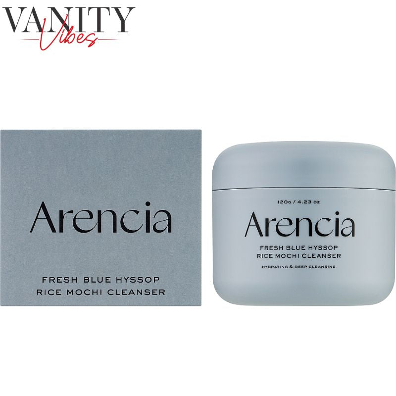 Arencia Fresh Blue Hyssop Rice Mochi Cleanser 120 g Gentle Cleansing & Hydrating Care (K Beauty)