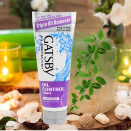 GATSBY OIL CONTROL FOAM FACE WASH 120G
