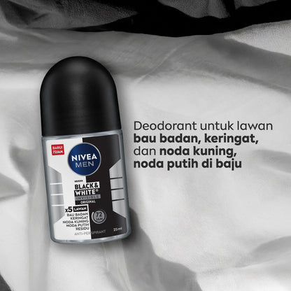 Nivea Men Black & White Original Deodorant Roll on 50ml