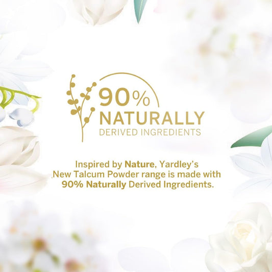 Yardley London Imperial Jasmine Perfumed Talcum Powder 125g - Luxury Floral Jasmine Fragrance Talc for Long Lasting Freshness