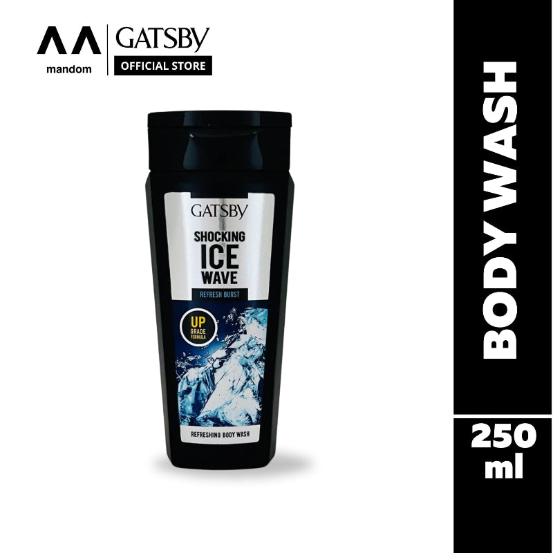 Gatsby Refreshing Burst Body Wash 250ml - Deep Cleansing Shower Gel for Instant Freshness, Long Lasting Fragrance & Energizin