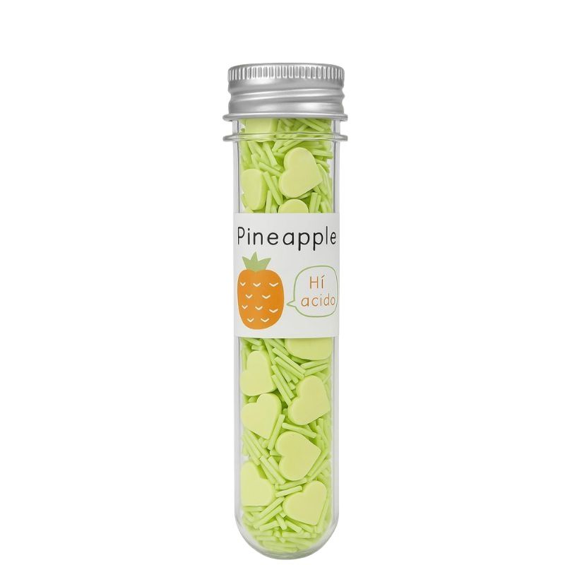 Wink Colorful Paper Craft Fruits Series Pineapple Flavour Travel Soap Strips in Test Tube Jar – Portable Disposable Hand Wash