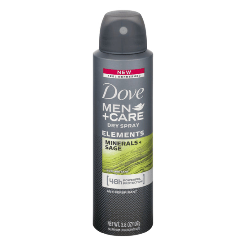 Dove Men + Care Elements Minerals & Sage antiperspirant deodorant spray with 48-hour protection for men 150ml