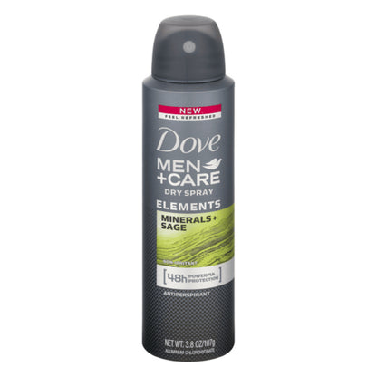 Dove Men + Care Elements Minerals & Sage antiperspirant deodorant spray with 48-hour protection for men 150ml