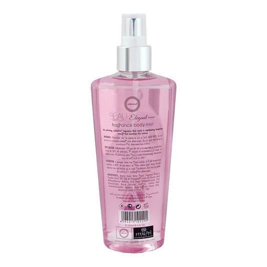 Armaf Beau Elegant Women Fragrance Body Mist 250ml - Long Lasting Fresh & Elegant Feminine Perfume Spray