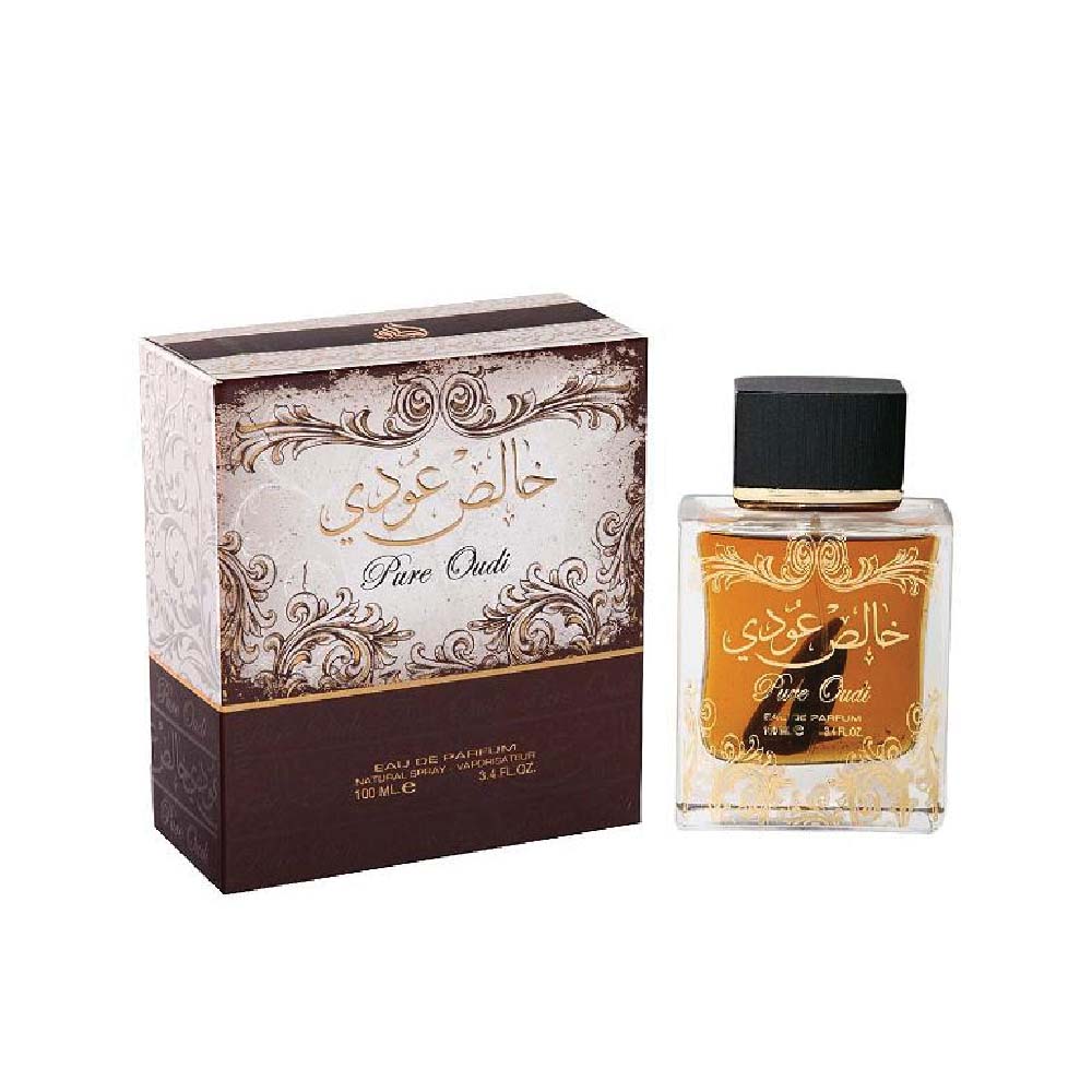 Lattafa Pure Oudi (Khalis Oudi) 100ml EDP Spray Wood + Free Deo Inside