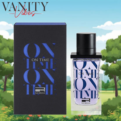 On Time Blue by Rue broca Afnan edp 100ml