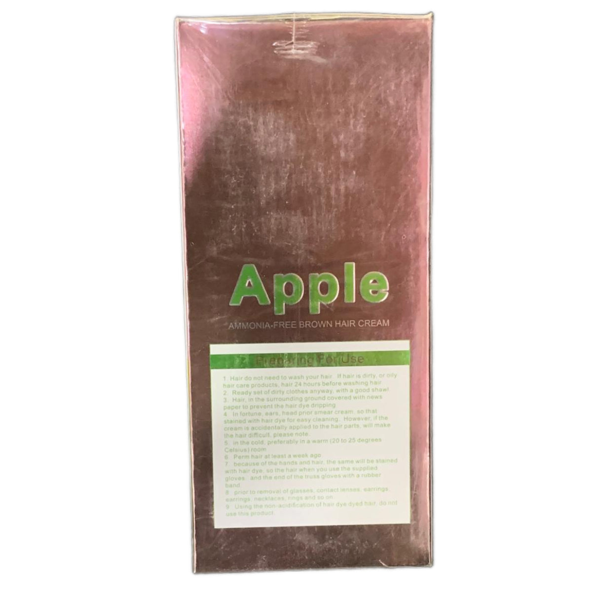 Apple Ammoni_a Free Brown Hair Cream