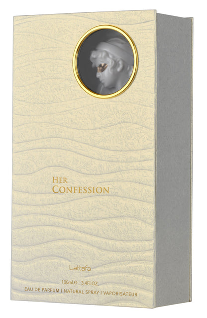 Lattafa Her Confession Eau de Parfum 100ml - Long Lasting Original Elegant Feminine Fragrance for Women