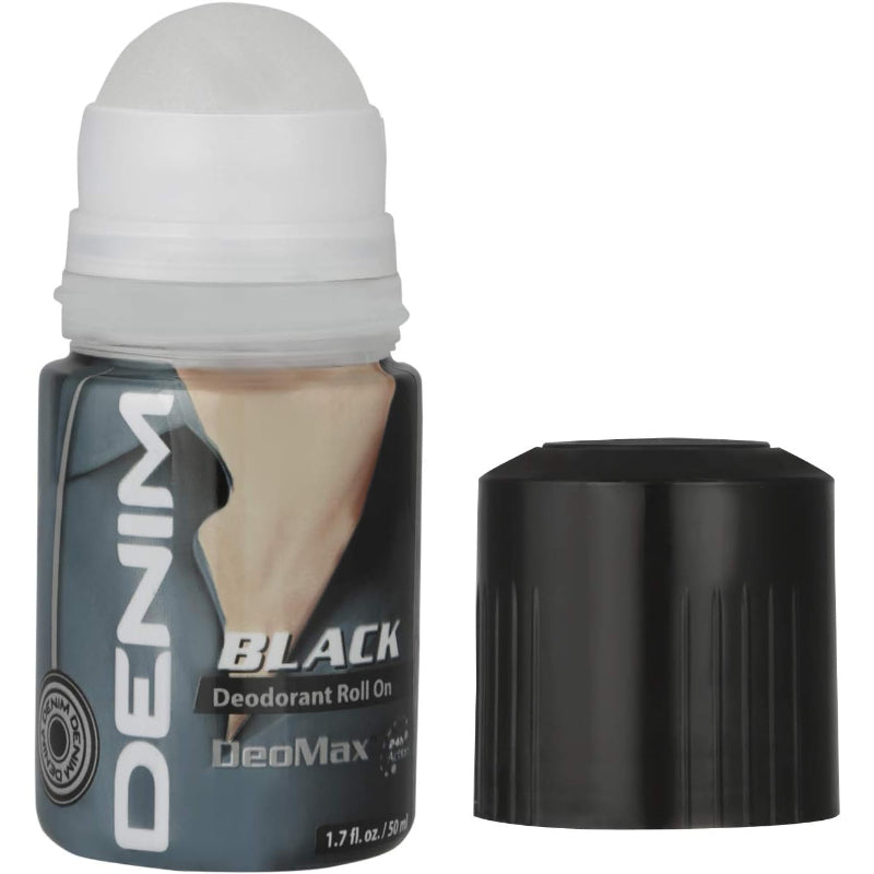 Denim Black Deodorant Roll On 50ml