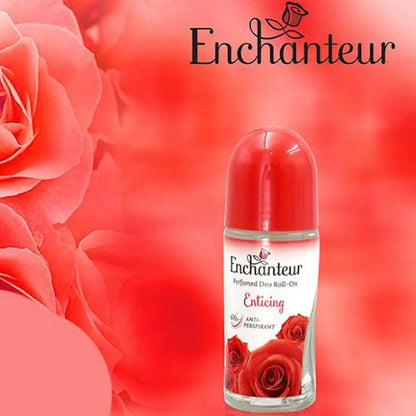 Enchanteur Enticing Roll-On Deodorant 50ml - Long Lasting Floral Fruity Fragrance Anti-Perspirant for Women Freshness & Odor 