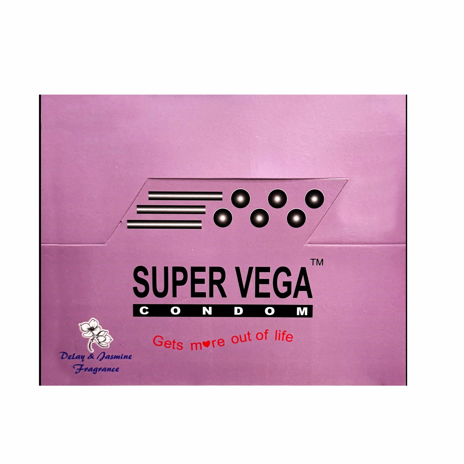 INNO SuperVega Jasmine Condoms Pack of 24 X 3 Box Condoms Delay & Jasmine Fragnance