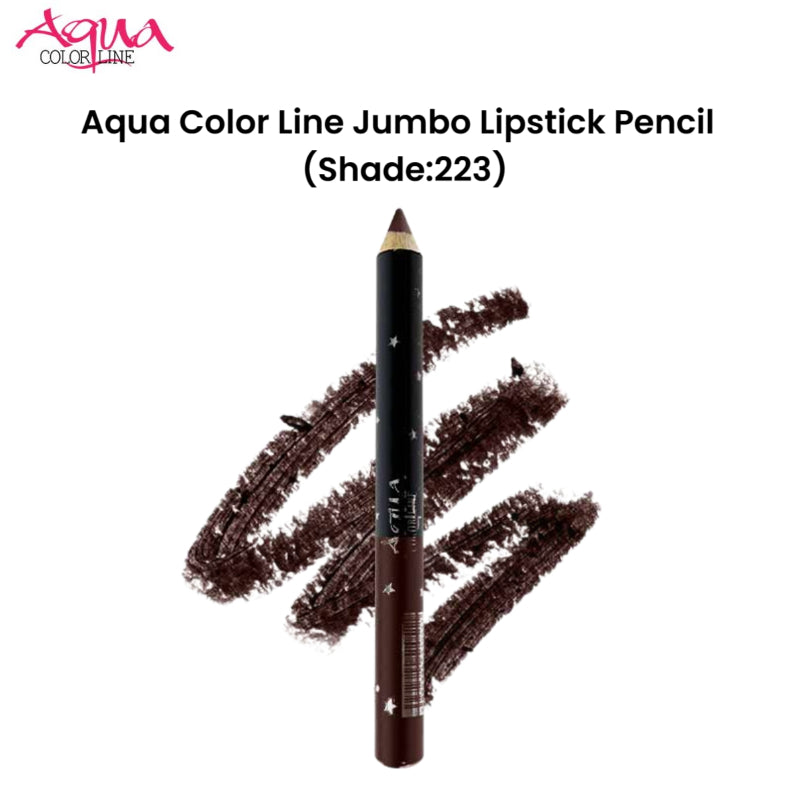 Aqua Color Line Jumbo Lipstick Pencil (Shade:223)