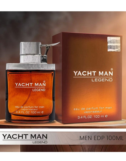 Yachtman Yacht Man Legend Eau de Parfum for Men 100ml - Long Lasting Fresh Masculine Luxury Fragrance Spray