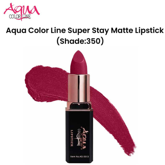 Aqua Color Line Super Stay Matte Lipstick (Shade:350)