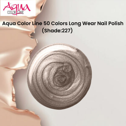 Aqua Color Line 50 Colors Long Wear Nail Polish (Shade:227)