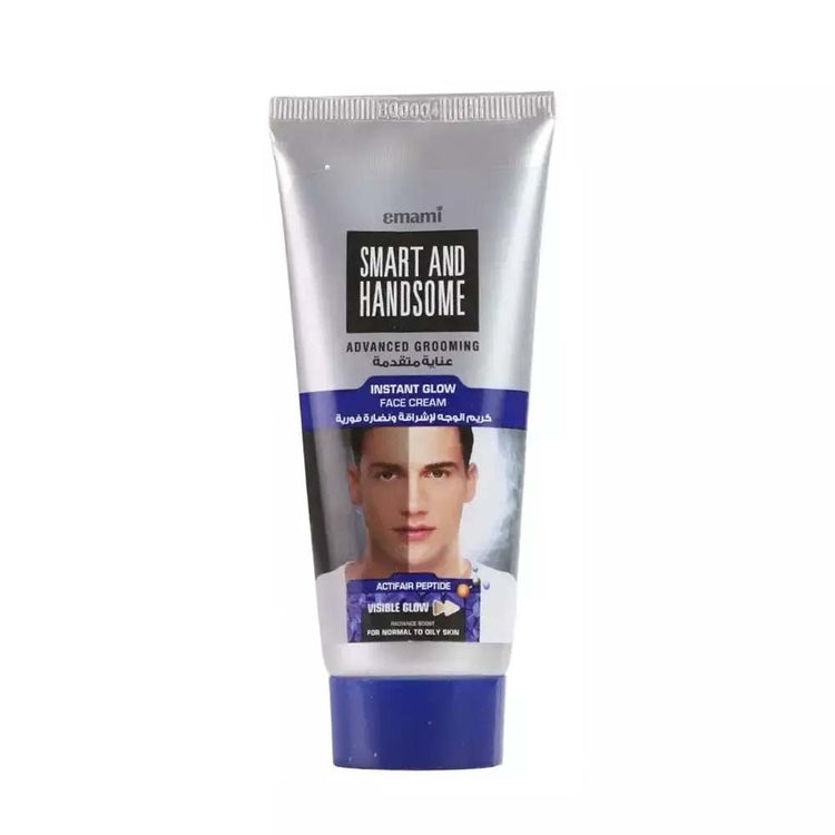 Emami Smart and Handsome Instant Glow Face Wash 50g for Men - Deep Cleansing Oil Control Brightening Face Wash for Fresh & Cl
