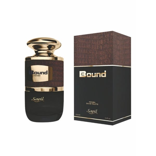 Sapil Bound Eau de Toilette for Men 100ml - Long Lasting Masculine Fragrance with Fresh Woody Aromatic Notes for Daily Wear, 