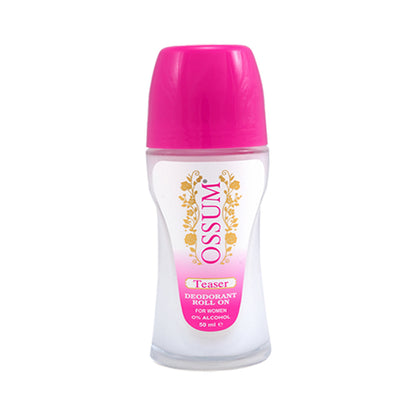 Ossum Teaser Deodorant Roll-On for Women 50ml 0% Alcohol Long-Lasting Freshness
