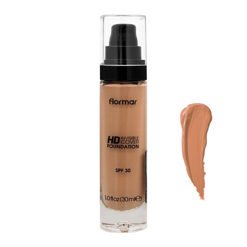 Flormar Invisible Cover HD Foundation SPF 30 (Shade: 110 Golden Beige) 30ml