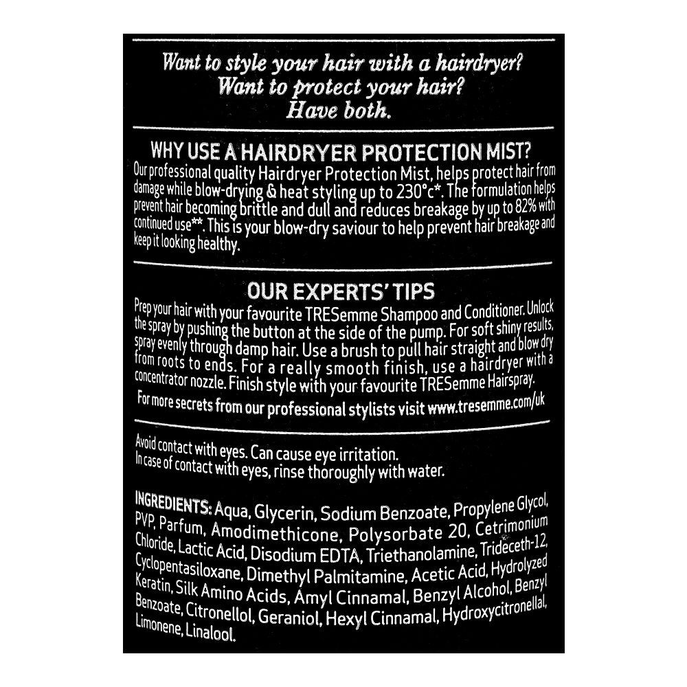 Tresemme Care & Protect Hair Dryer Protection Mist With UV Filter spray 300ml