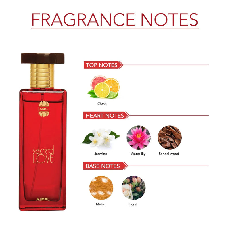 Sacred Love by Ajmal Eau de Parfum 50ml for Women