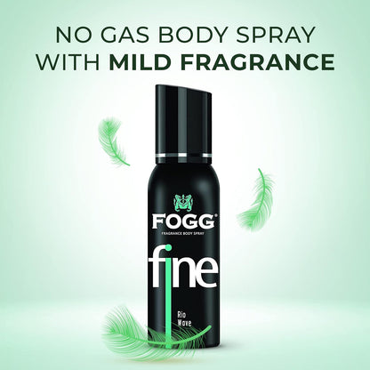 FOGG Fine Rio Wave Body Spray 120ml - Long Lasting Fresh Aquatic Masculine Fragrance Deodorant Spray for Men Daily Wear