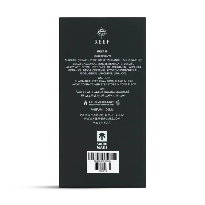 Reef 19 by Reef Perfumes Eau de Parfum 100ml for Men & Women