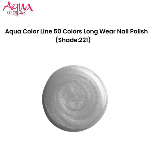 Aqua Color Line 50 Colors Long Wear Nail Polish (Shade:221)